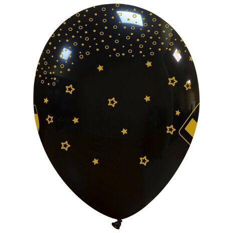 elegant champagne ballonnen, 6x, 30 cm