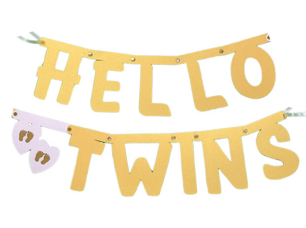 geboorte twins letterslinger
