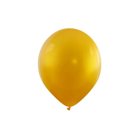 Goud / pure gold metallic ballonnen, 6 inch