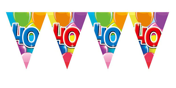 Vlaggenlijn 40 jaar, 10 m