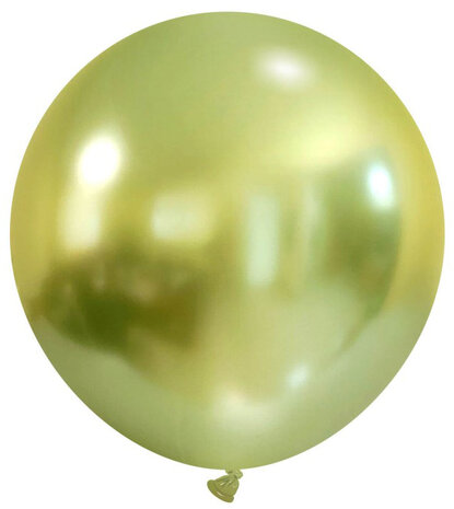 Lime green titanium ballonnen, 60 cm / 24 inch