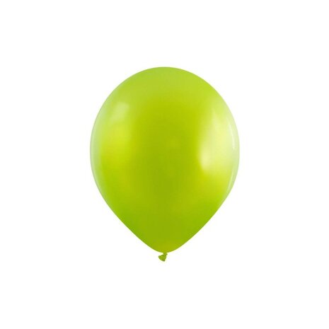 Lime groen fashion metallic ballonnen, 6 inch