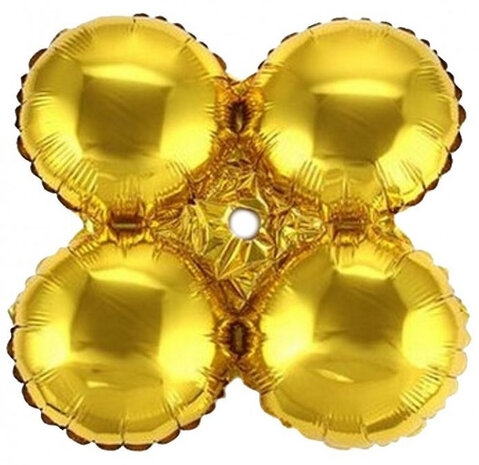 cluster folieballon goud rond, 60cm