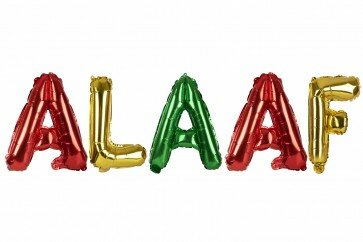 Alaaf letters folieballonnen, ballonnenslinger, 41 cm
