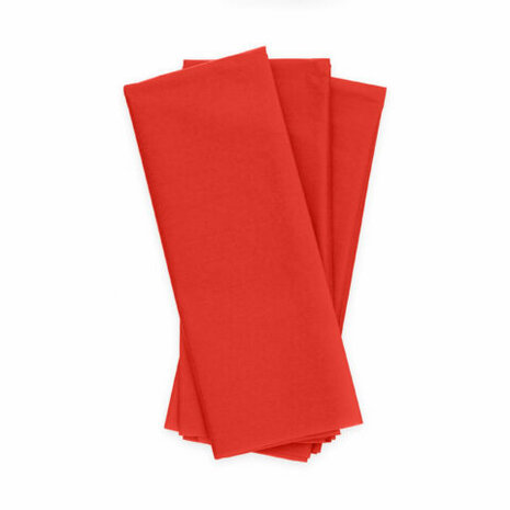Zijde papier rood, 10 vellen, 50x70 cm
