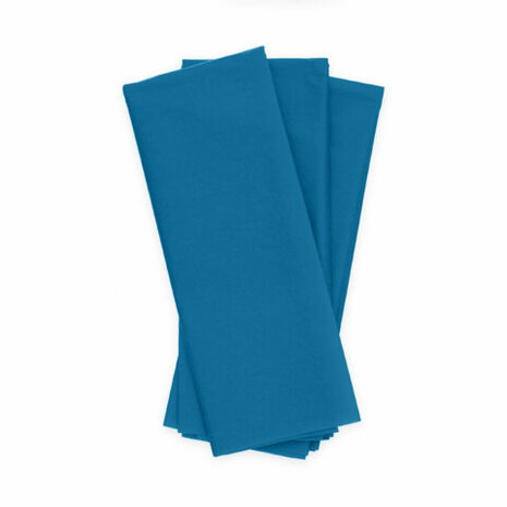 Zijde papier blauw, 10 vellen, 50x70 cm