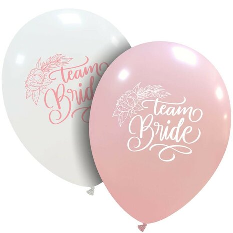 Team Bride ballonnen, 6 st