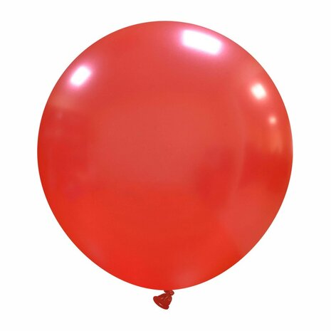 XL metallic ballon rood, 60 cm 24 inch