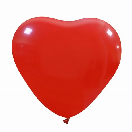 Rood hartballonnen 40 cm/17 inch