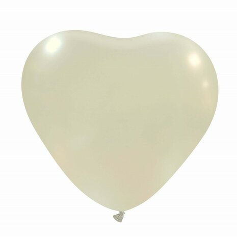 Metallic pearl hartballonnen 38 cm/17 inch