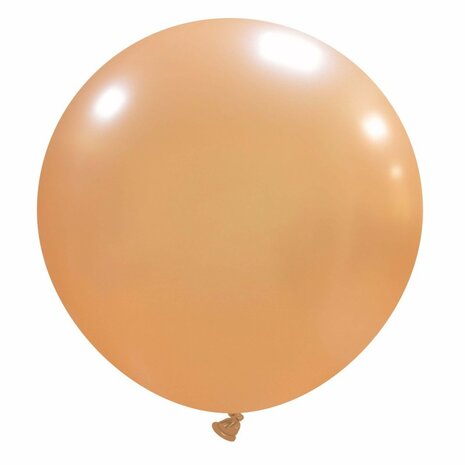 Metallic peach XL ballon, 75 cm