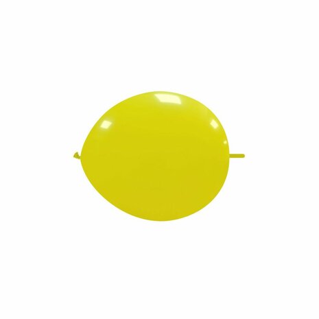 Geel kleine knoop (link) ballonnen, 13 cm