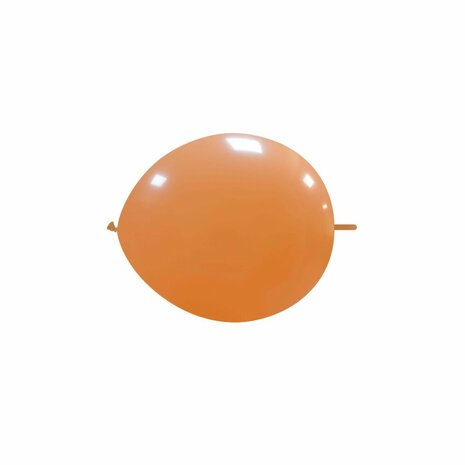 Peach kleine knoop (link) ballonnen, 13 cm
