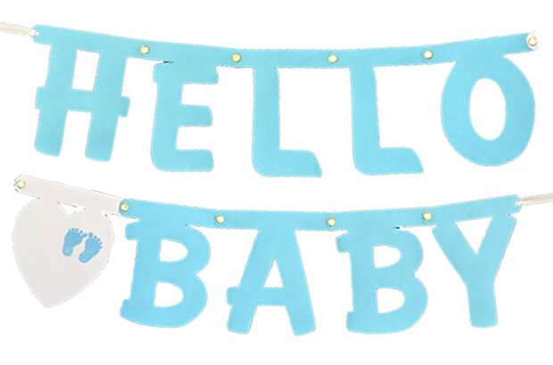 Geboorte slinger jongen Hello Baby