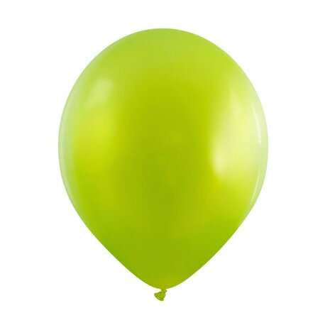 lime groen fashion metallic ballonnen, 28 cm