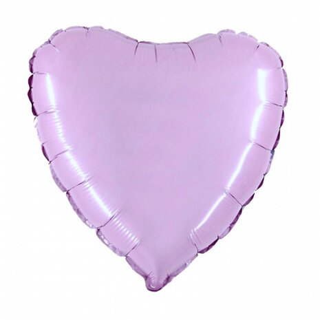 Lavendel hart folieballon, 45 cm