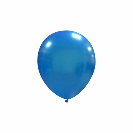 Donkerblauw metallic ballonnen 5 inch