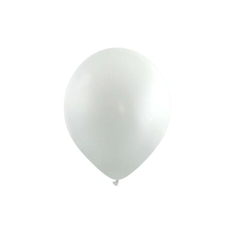 Wit metallic ballonnen 5 inch