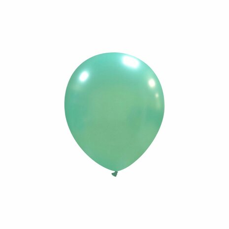 Aqua metallic ballonnen 5 inch