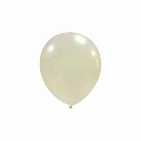 Pearl wit metallic ballonnen 5 inch