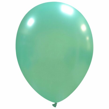 Aqua metallic ballonnen