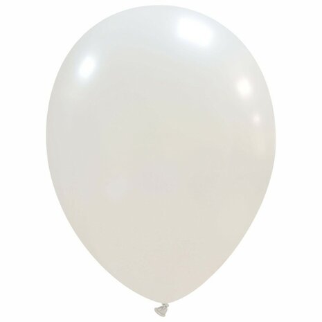 Wit metallic ballonnen