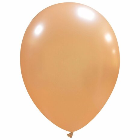 Peach perzik metallic ballonnen