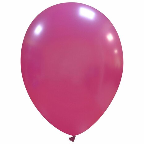 fuchsia pink metallic ballonnen