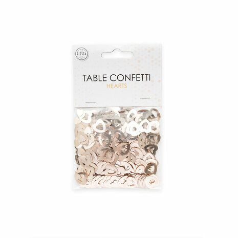 sierconfetti rose gold hartjes, 14 gr