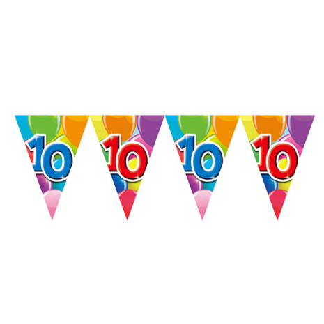 10 jaar vlaggenlijn, 10 m