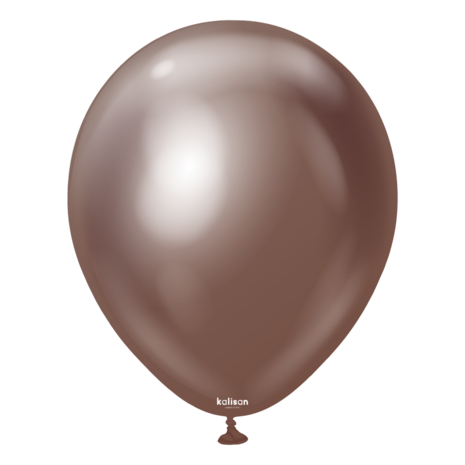 Chocolate mirror chrome ballonnen, 30 cm