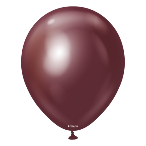 Burgundy mirror chrome ballonnen, 30 cm