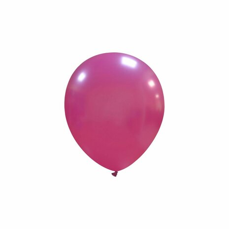 Pink fuchsia metallic ballonnen 5 inch