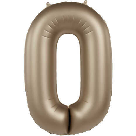 folie cijfer 0 starlight gold,  86cm