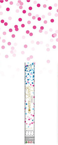 Confetti kanon roze, 40cm