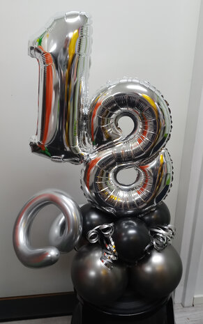 Ballon tafeldecoratie laag
