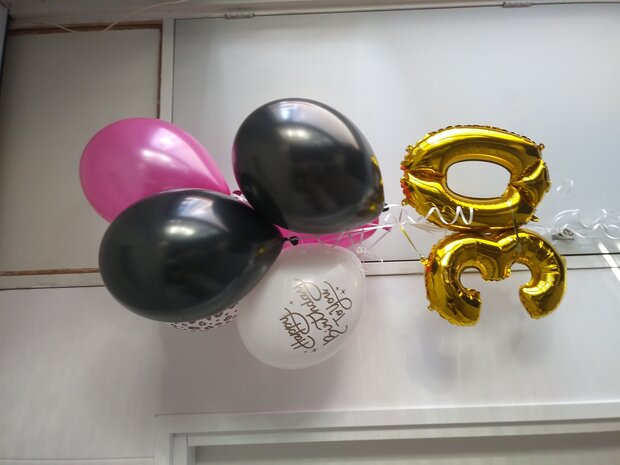 Heliumdecoratie boeket