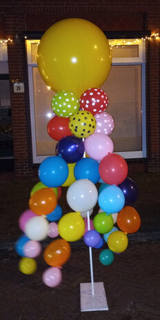 pilaar met baby