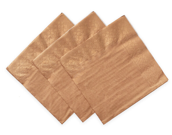 Servetten rose gold, 33x33 cm