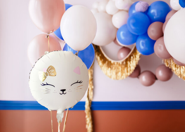 Cat / kat folieballon rond, 18 inch