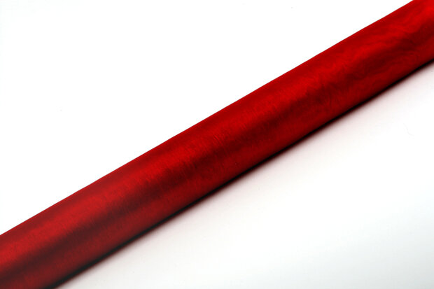 Organza rood, 36 cm, 9 m