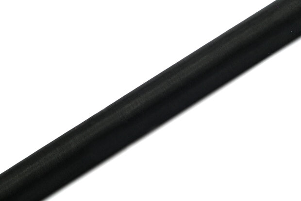 Organza zwart, 36 cm, 9 m