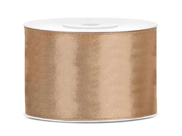 breed satijn lint goud 50 mm