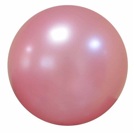 Chrome roze bubble ballon, 24 inch