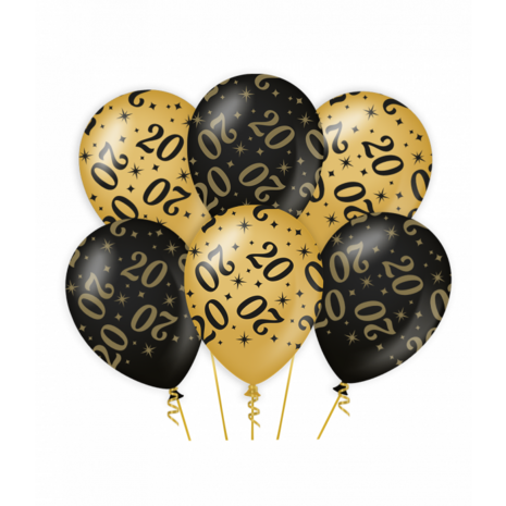 20 classy party ballonnen, 6 st