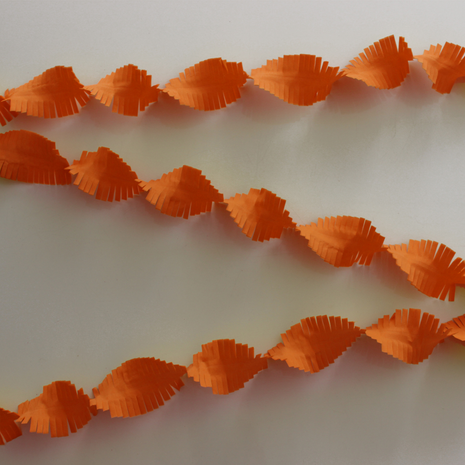 oranje crepe slinger, 24 m, brandvertragend