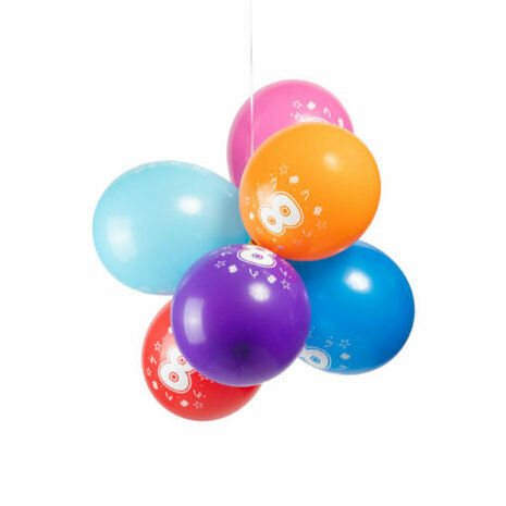 Ballonnen 8 jaar, 8 stuks assorti