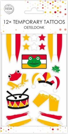 Carnaval Oeteldonk tattoos, 12 st.