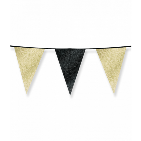 Goud-zwart glitter sparkling slinger