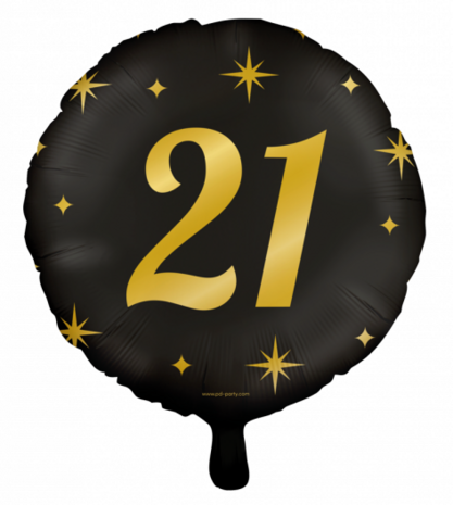 21 jaar Classy Party folieballon, 45 cm